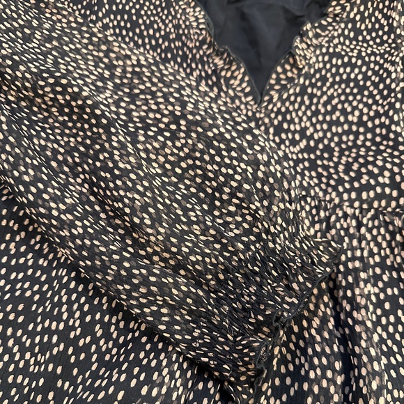 Zara Mini Dress, Dots, Ruffled Sleeves, Size L - Picture 4 of 8